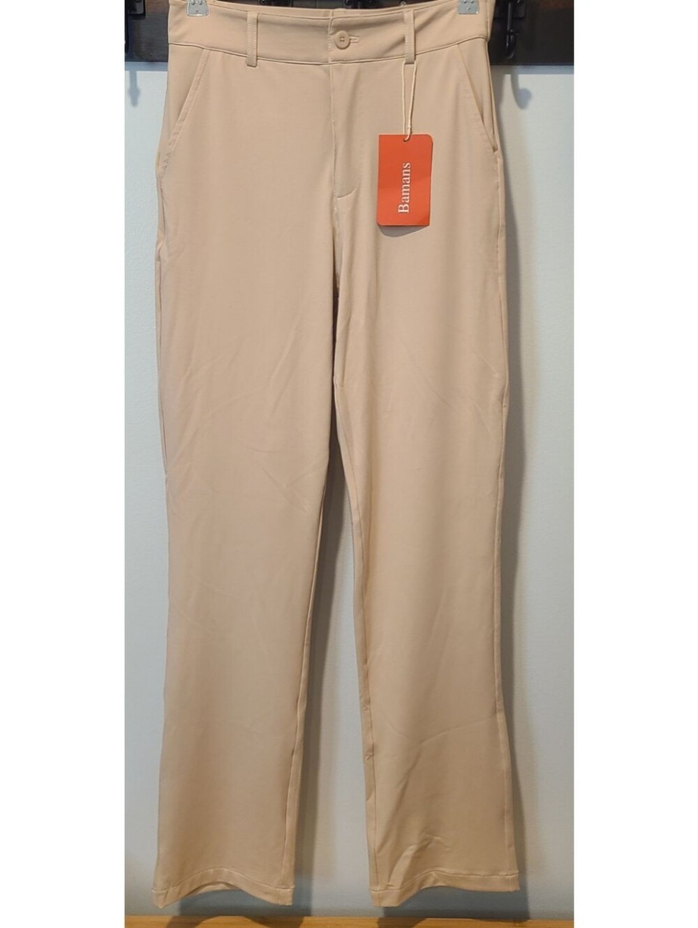 Tan Dress Pants Bamans Small NWT